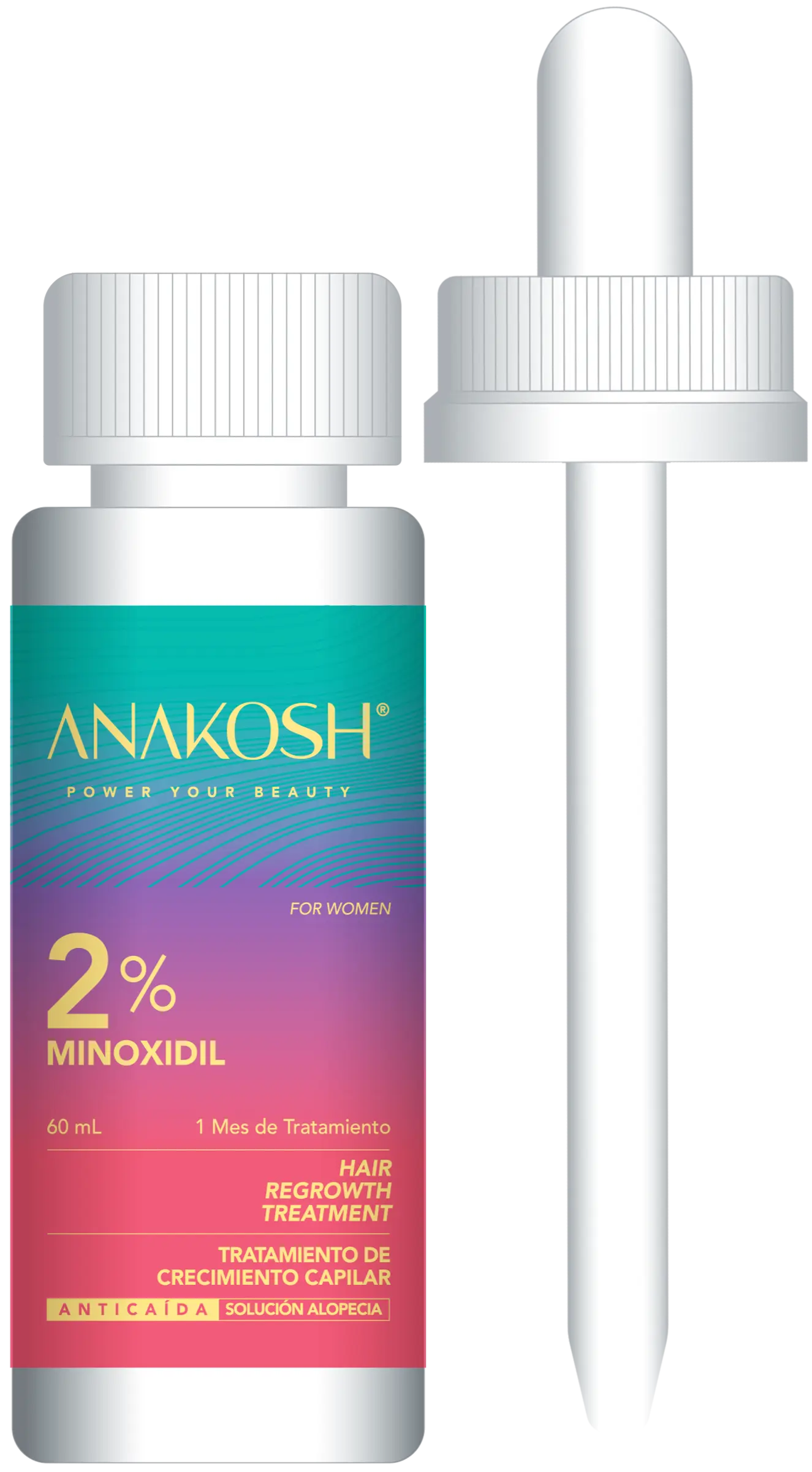 ANAKOSH Locion 2% frasco y gotero